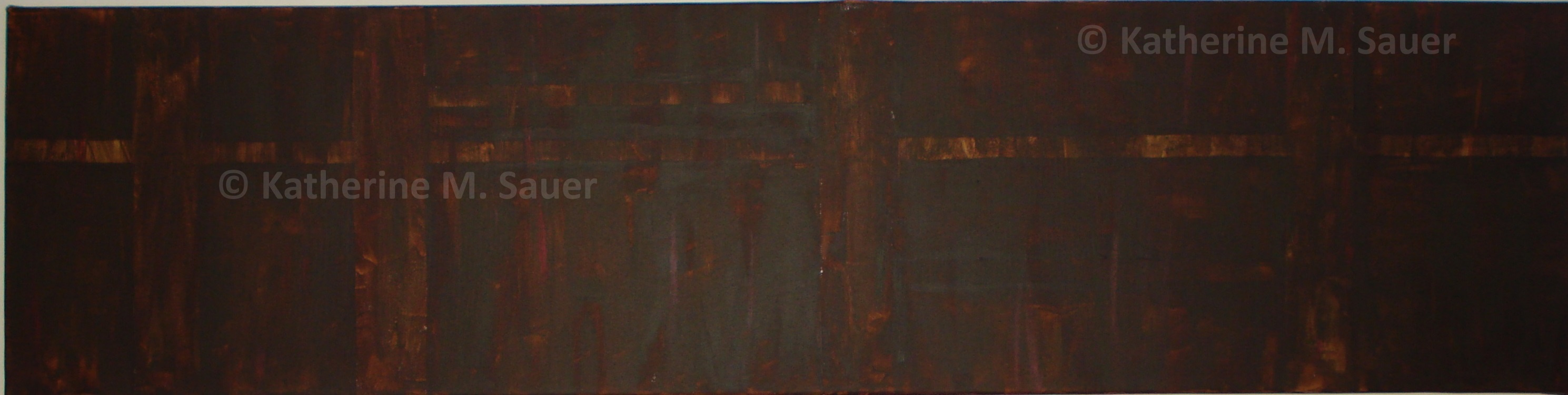 a painting of brown tones