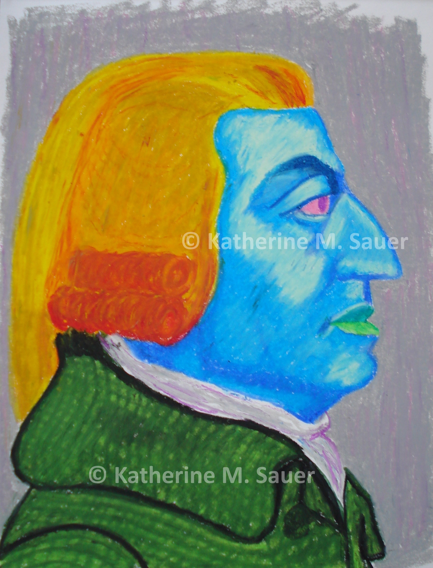 a pastel portrait of economist Adam Smith
